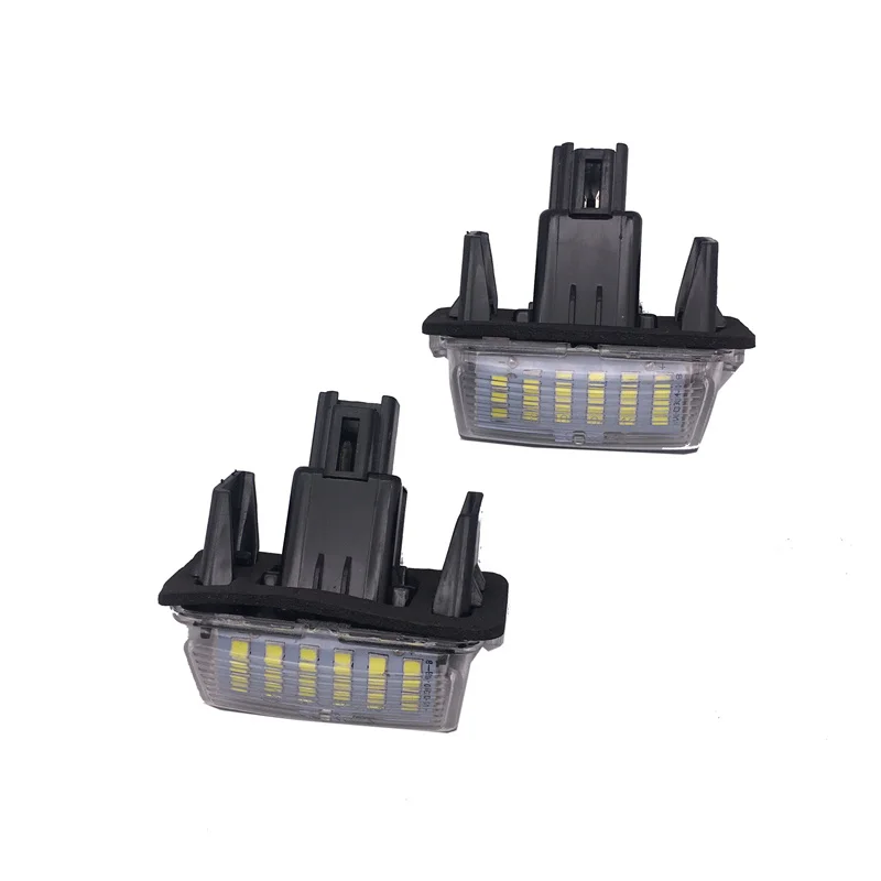 2PCS LED License Plate Light For Toyota Camry Avalon Auris E18 Vios Esquire Avensis Esquire EZ Noah Proace City SAI