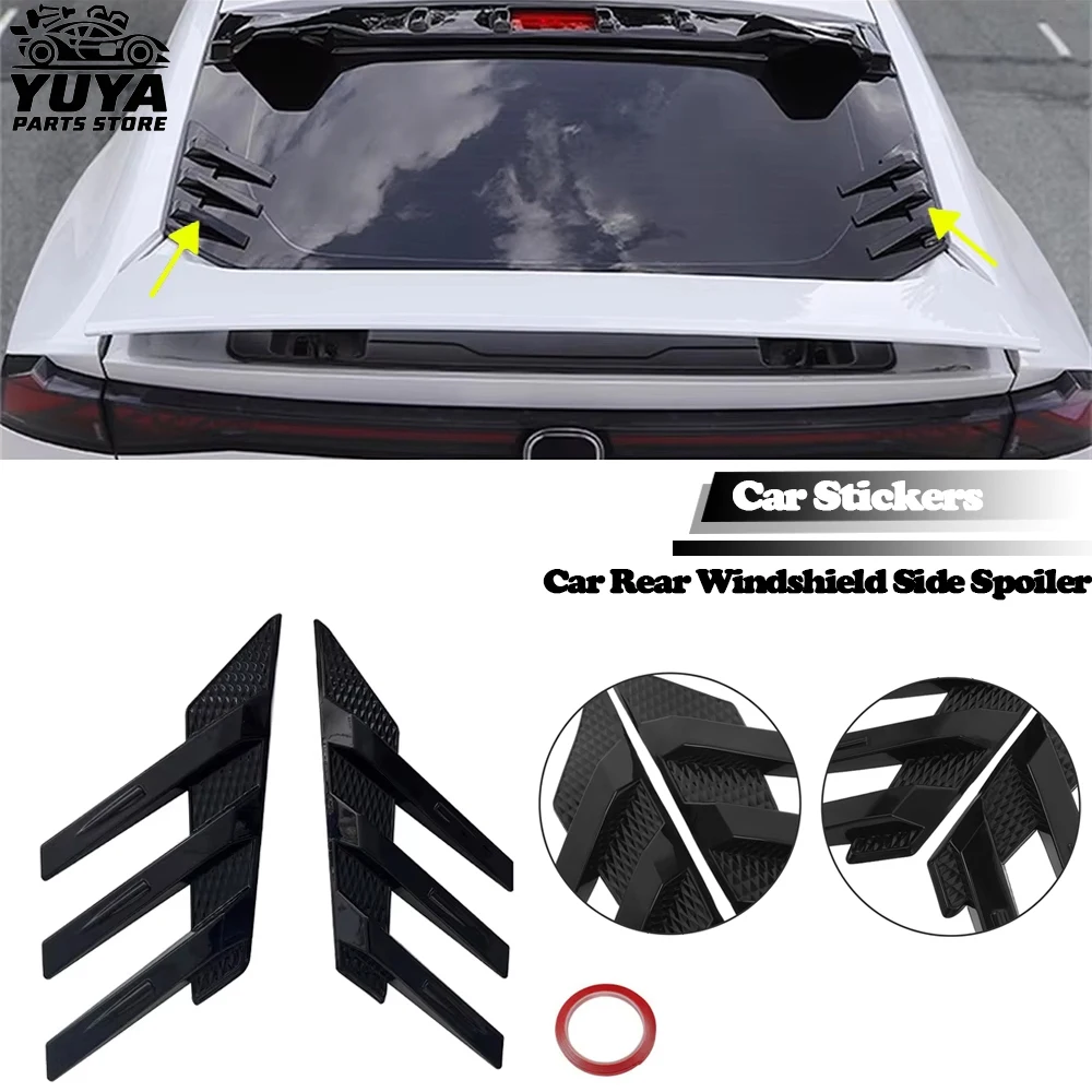 General Motors rear windshield side spoiler splitter decorative car rear window sticker carbon fiber material stability characte