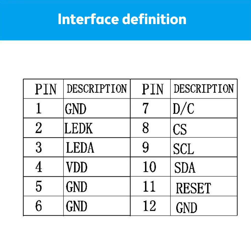 Imagem -06 - Polegada Tft Lcd Resolução de Tela 240x240 Suporte Spi Interface Driver Chip St7789v 3.3v hd Ips Cor Cheia 12pin Tela Serial 1.54