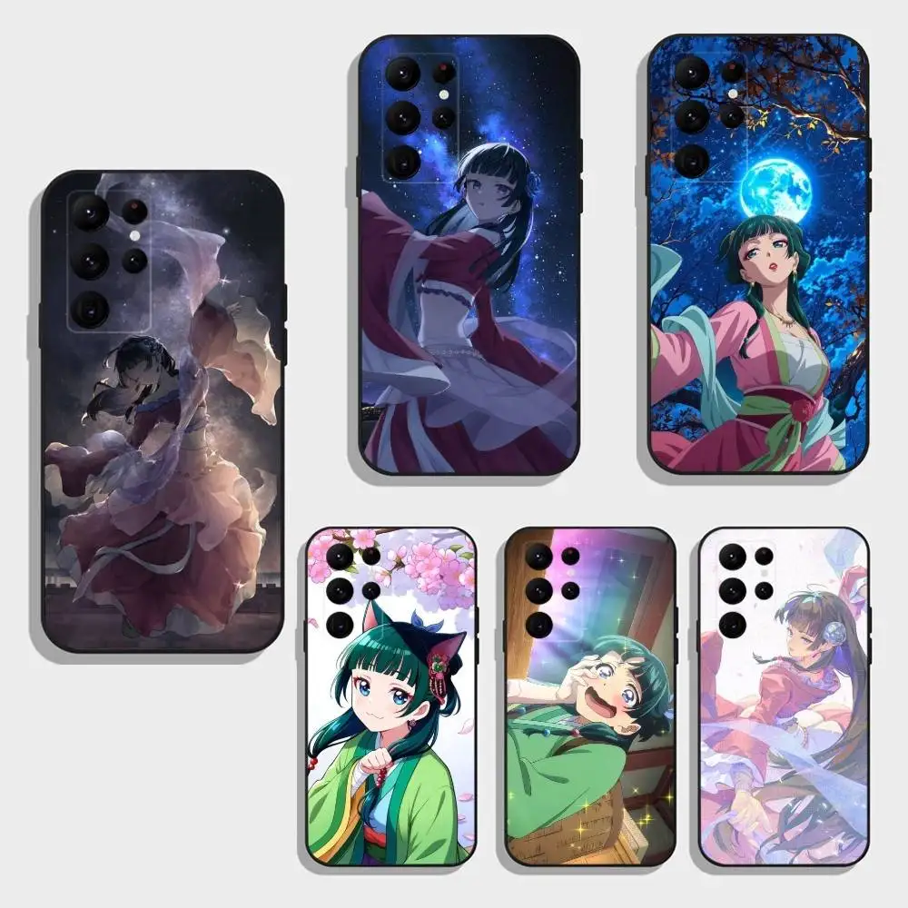 

The A-Apothecary Diaries M-Maomao Phone Case For Samsung S25,24,23,22,30,21,10,9,Ultra,Plus,FE 5G Black Soft Case