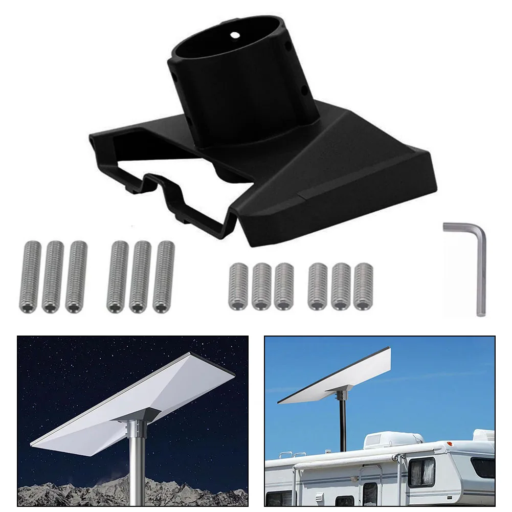 For Starlink Standard Equipment Pole Mount Adapter Aluminum Alloy Weather-resistant Easy Installation Flexible Positioning