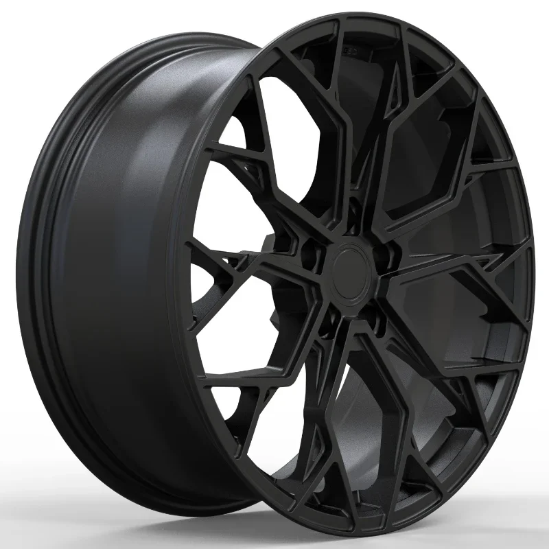 Hot sales custom 19inch 1143 x 5 alloy forging matte black wheels rims hub from China MGI supplier