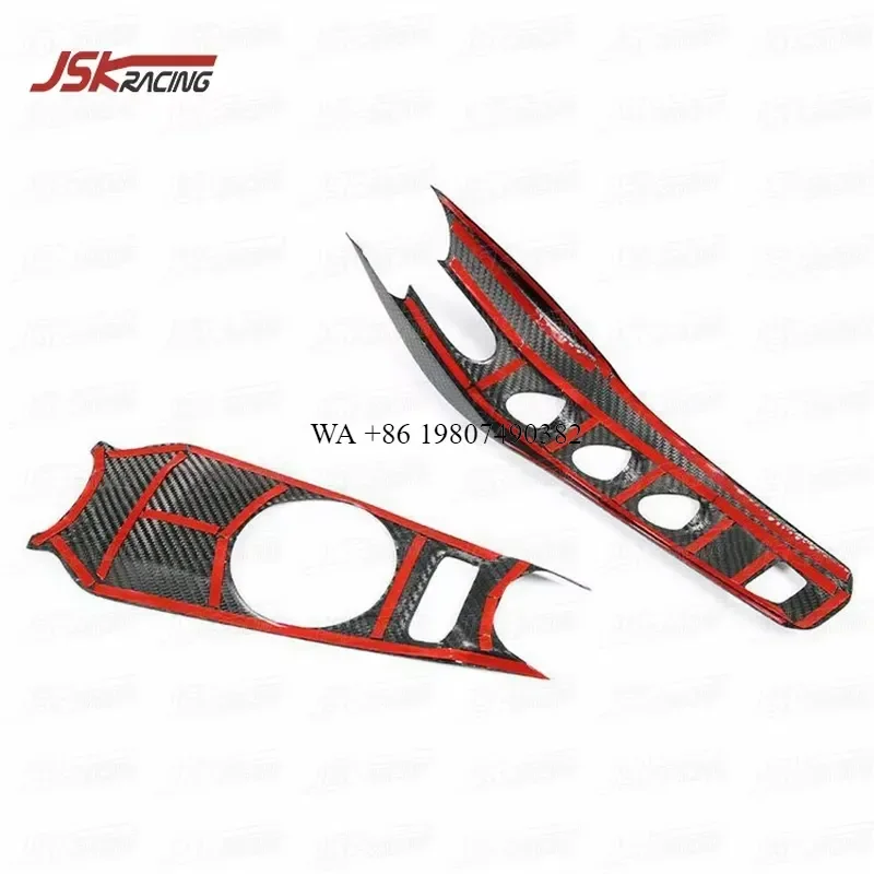 Wmwmnu Forged Carbon Fiber Interior Center Console Cover Trim for 2013-2015 F12 Berlinetta Car Accessories Decoration