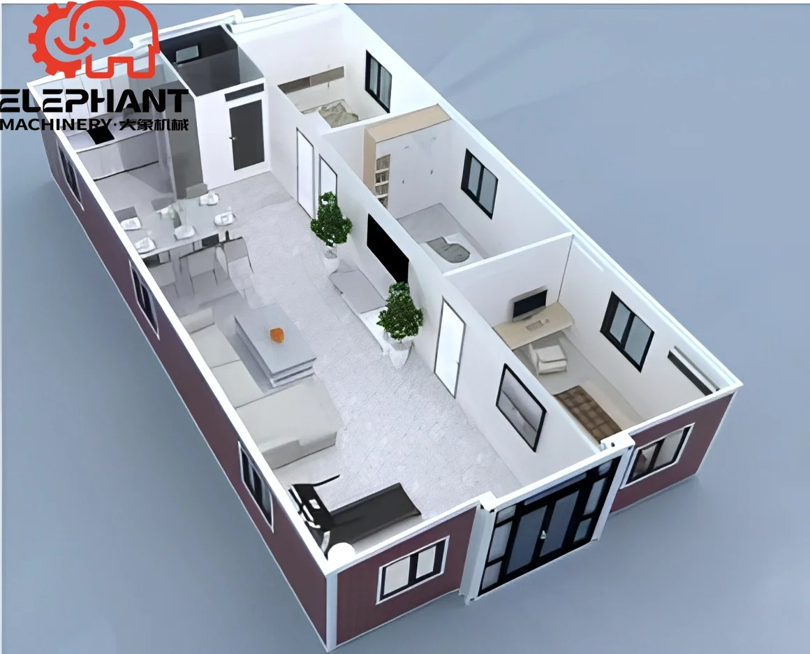Factory Price 20ft Expandable Container House Folding  Prefabricated Tiny House Modern Design Breathable Eco-friendly Office