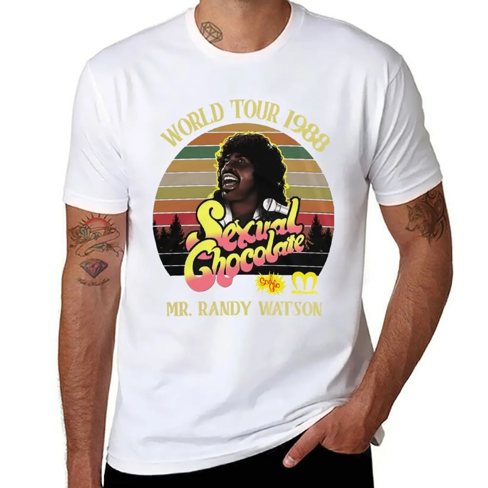 Camiseta de regalo divertida Sexual Chocolate World Tour 1988 Vintage Retro - Randy Watson Coming to America