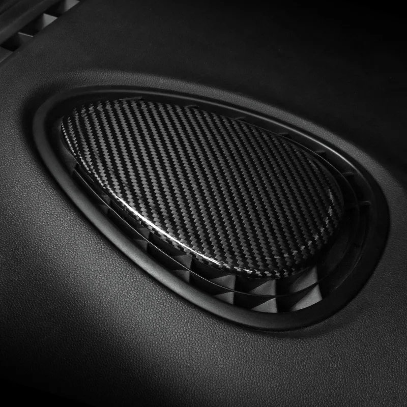 

Carbon Fiber Car Stickers For Mini Cooper F54 F55 F56 F57 Dashboard Air Conditioner Outlet Decorative Moulding Trim Accessories