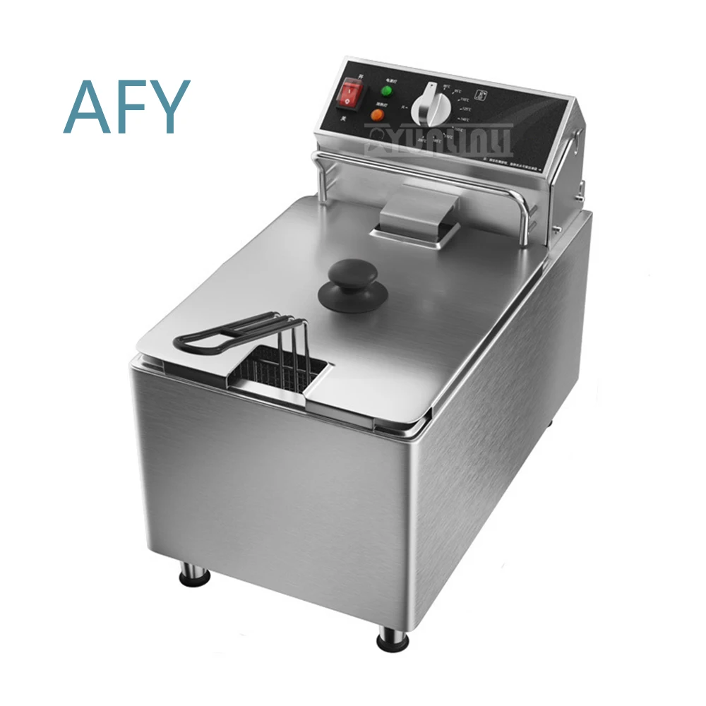 Commercial Deep Fryer for Snak Equipment Single Tank Electric Fryer with Precise Time and Temperature Control for Food