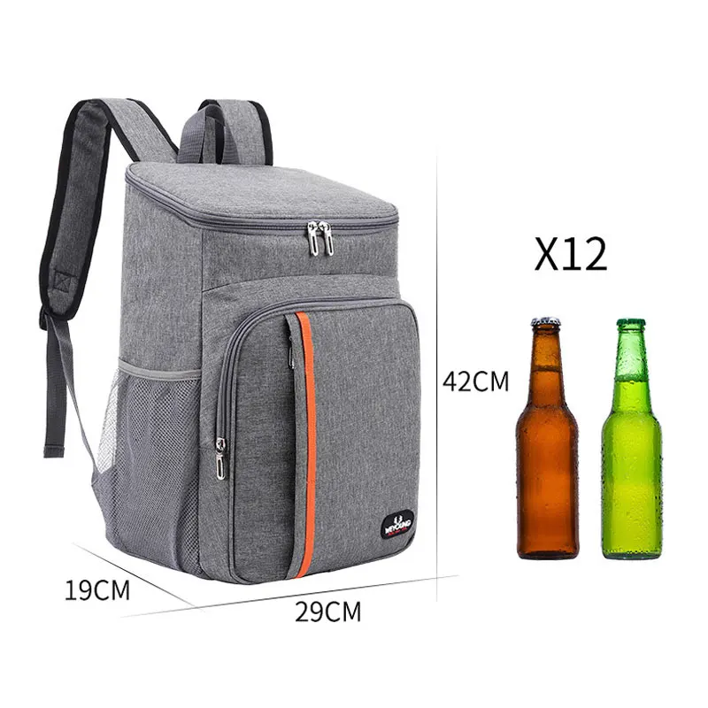 Mochila térmica ao ar livre para almoço, saco térmico isolado, viagem, camping, geladeira, sacos de piquenique, grande, impermeável, armazenamento de alimentos