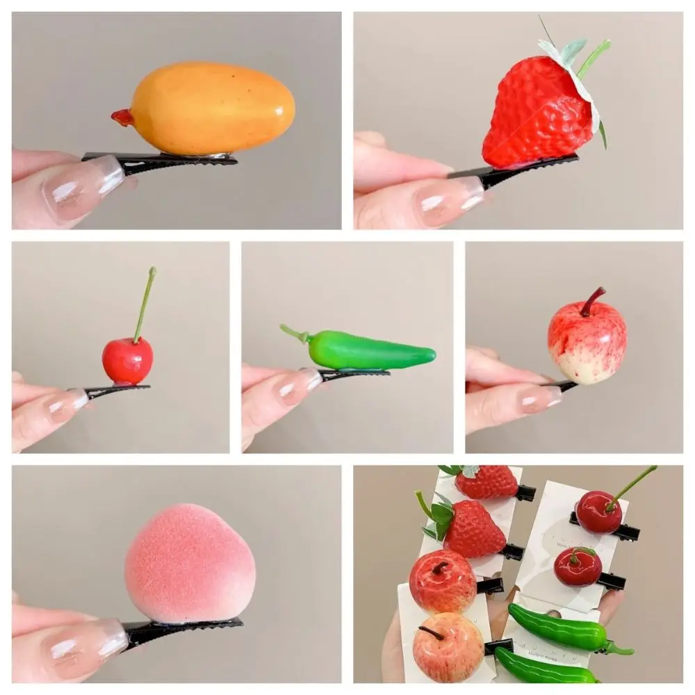 Hair Accessories Simulation Fruit Hair Clip Headdress Hair Ornament Funny Hair Clip Side Barrettes Costume Headwear