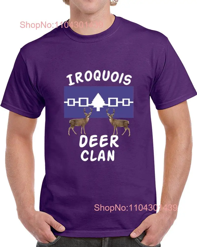 Iroquois Deer Clan  T Shirt White Letters long or short sleeves