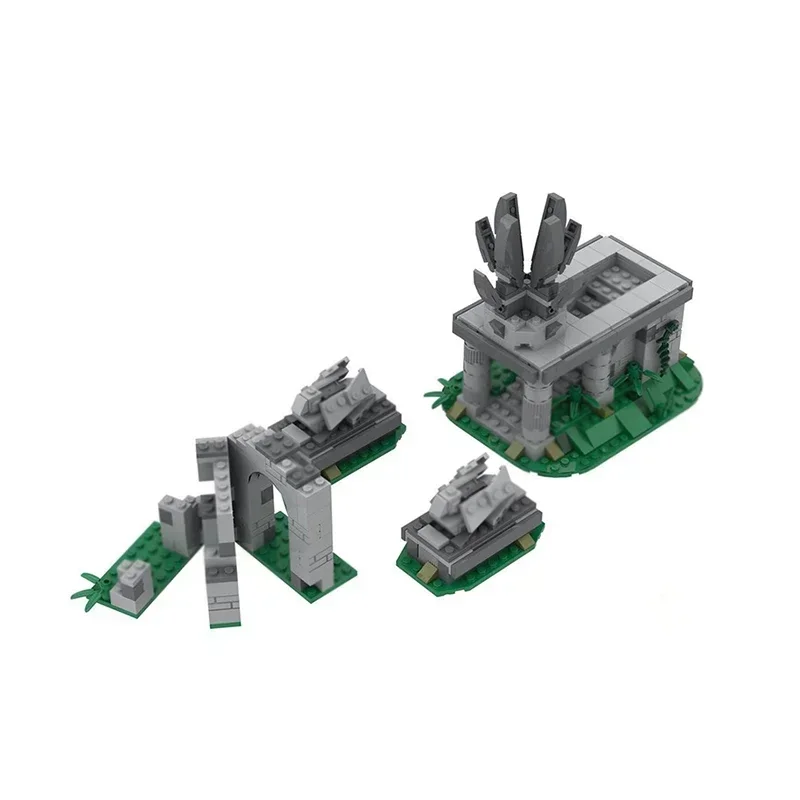 حلقات سحرية مشهد الفيلم Moc اللبنات AmonHen نموذج التكنولوجيا الطوب لتقوم بها بنفسك تجميع عرض الشارع اللعب الهدايا #1