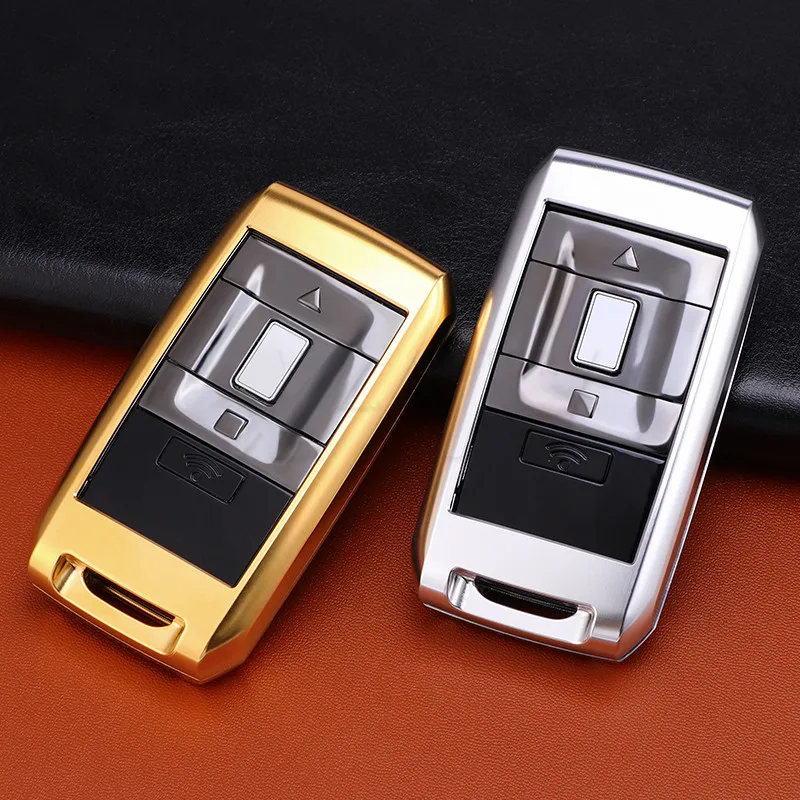 For Rolls-Royce Phantom Cullinan Ghost CAR Key Case Protection Key Fob Cover case Shell Cover Protector Holder with Key Chain