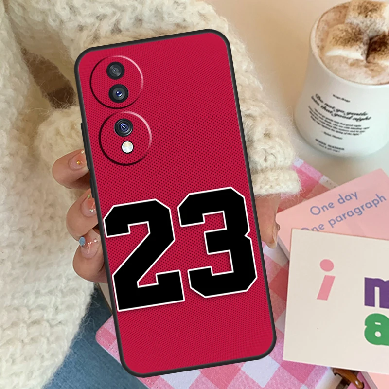 Basketball Number 23 Cover For Honor 200 400 600 Pro 70 90 Win RT X8b X8c X9a X9b X9c X9d Magic 7 6 5 8 Lite Case