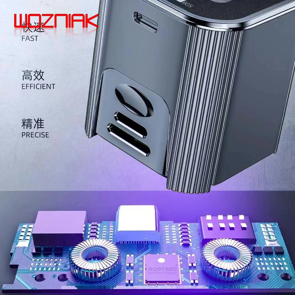 WOZNIAK UV Intelligent Curing Lamp UV OCA Green Oil Curing LED Double Lamp BGA Mainboard Maintenance Light Repair Tools