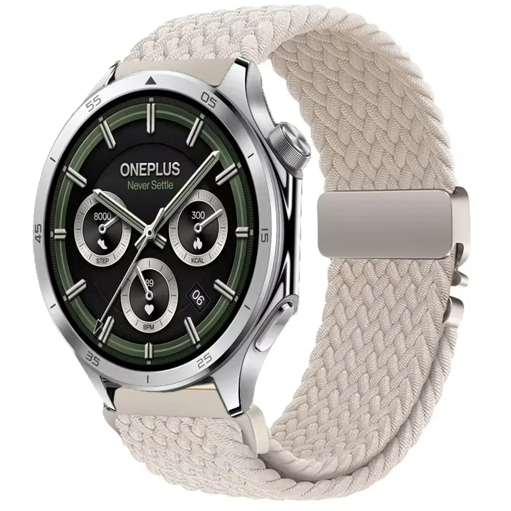 20/22mm Elastic Nylon Strap for OPPO Watch X/X2/4 Pro Bracelet for OnePlus Watch 3/2/2R/OnePlus Watch 46mm Parachute buckle Band