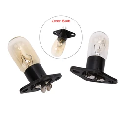 1Pcs 20W Microwave Oven Bulb Refrigerator Lighting Bulb Base With Holder Replacement Universal