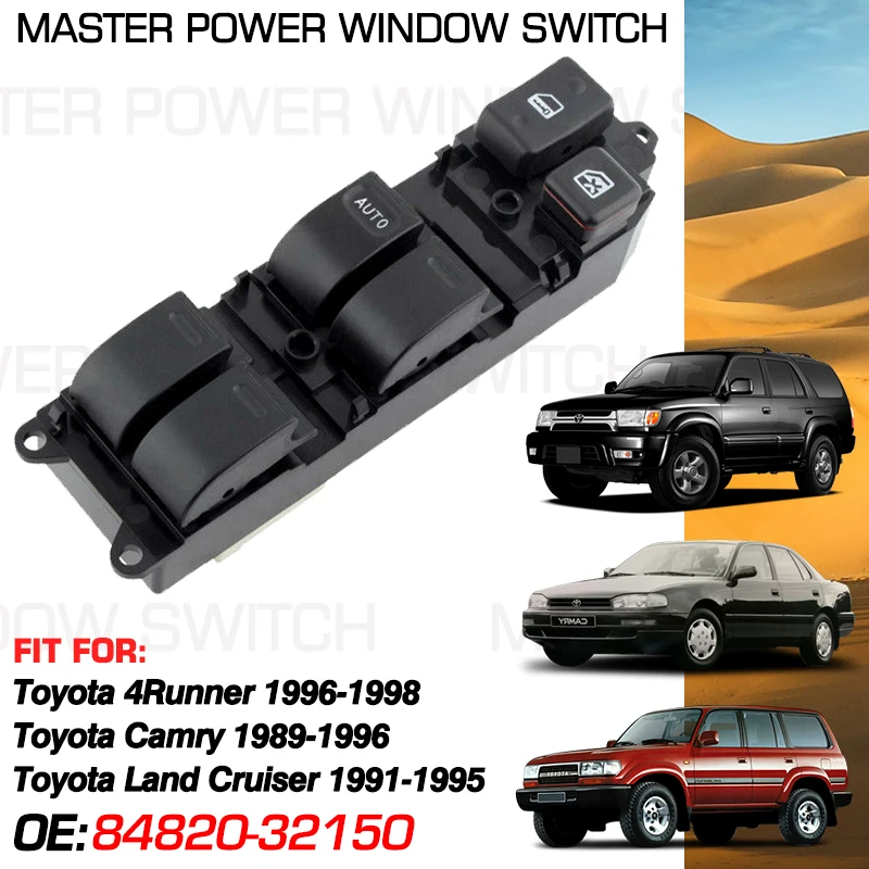 

Power Window Control Switch Button 84820-32150 14 Pins For Toyota 4Runner Camry Land Cruiser 1991-1995 84820-04020 84820-22290