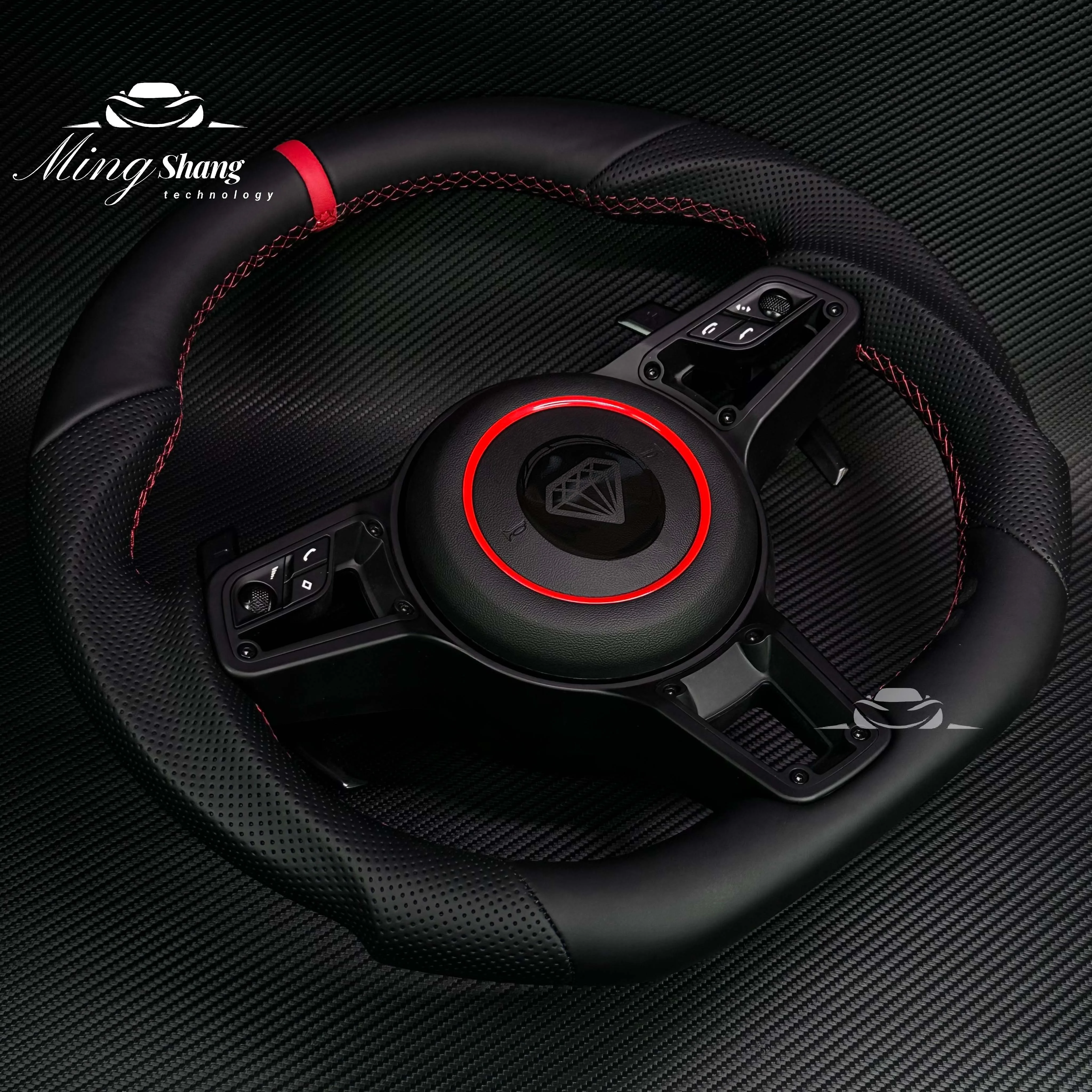 Fit for Porsche Panamera Cayenne Macan 718 Cayman Taycan 918 911 Boxster Carrera 981 718 958 957 997 Sporty all Steering Wheel view 2