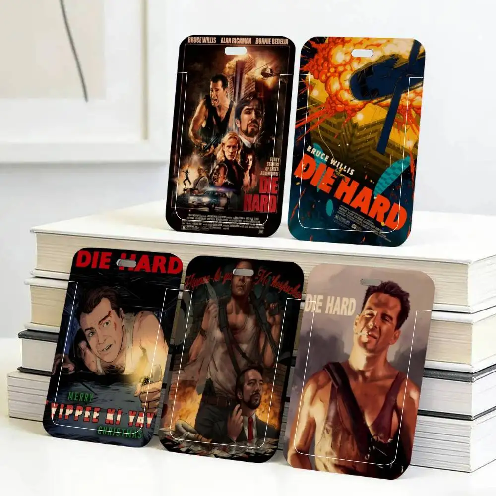 

Movie A Die Hard 1988 Retro ID Card Holder Neck Strap Pendant Door Badge Holder Lanyards Keychain Work Credential Case Gift