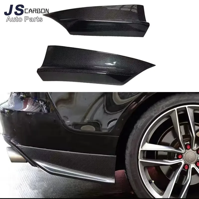 High quality For Audi A7 S7 RS7 2011-2015 carbon fiber wrap angle carbon anti-collision Front Bumper corner Body Kit