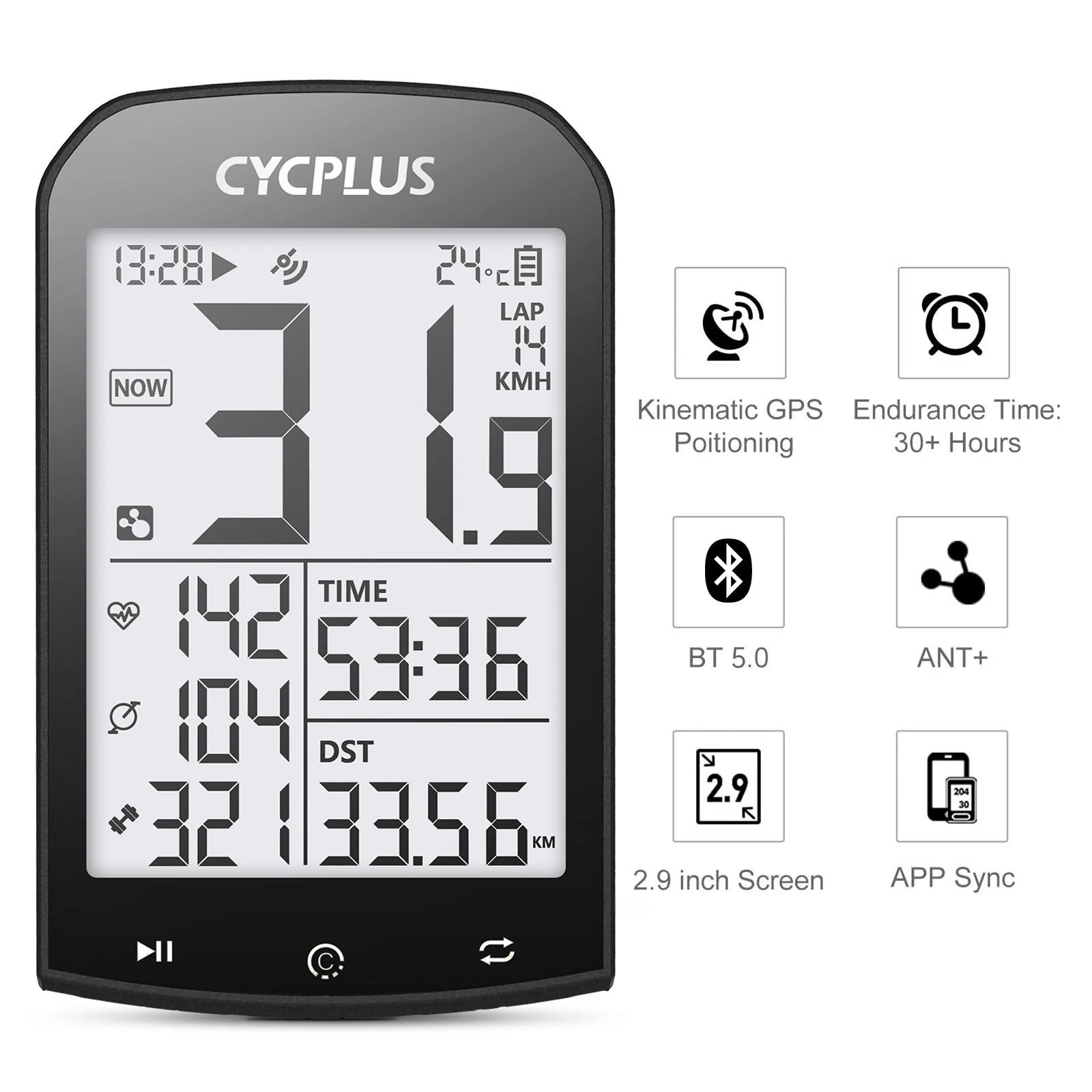 GPS/Bluetooth Bicycle Computer and Speedometer 2