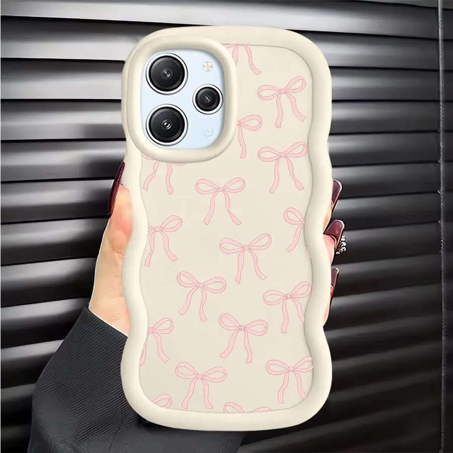 حافظة لهاتف Xiaomi Redmi 9C 14C 10A A5 A3 13C 9T 10C 12C A1 + A2 Plus قوس وردي أنيق #5