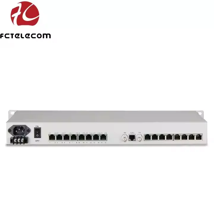 19 Inch 1U Type 31 Channel Serial RS232 RS422 RS485 to E1 Converter RJ45