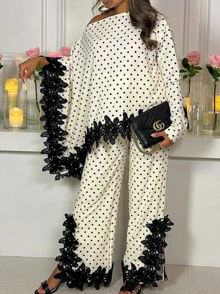 2 Piece Women Sets Dashiki African New Arrival Summer Autumn Matching Sets Two Pieces Sets Top And Pants Suits Outfits Clothing