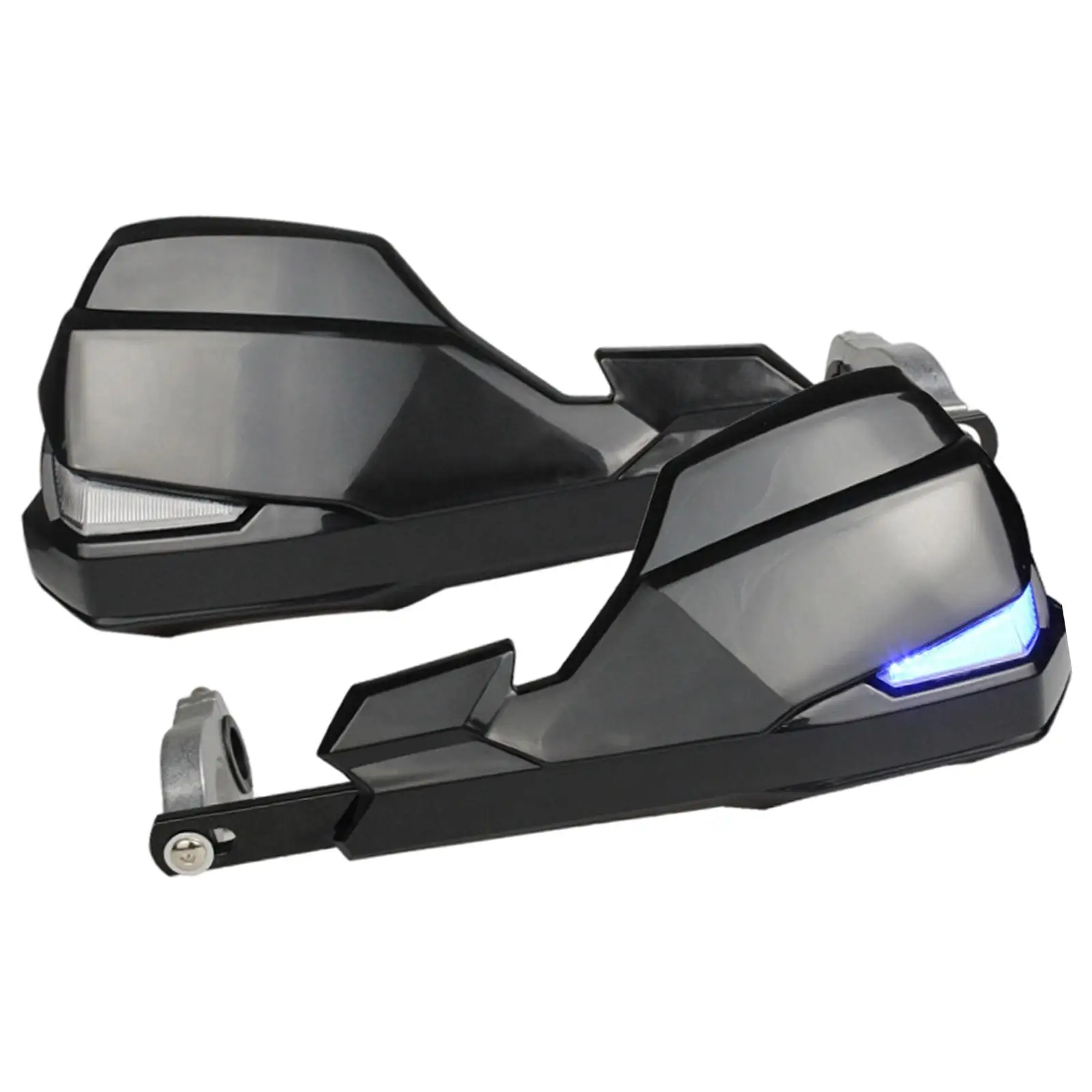 Universal 2 Pieces Motorcycle Handle Bar Hand Guard Kit with LED Lamp