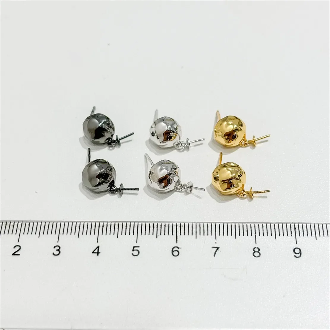 

925 Stamped Alloy Gold Plating Pearl Earrings Setting DIY Jewelry Findings, Craft Supplies Handmade Earrings Accessory No Pearl