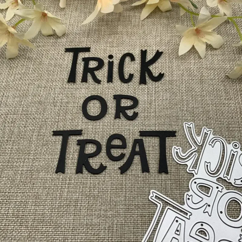 Trick or Treat letters Metal Cutting Dies For DIY Scrapbooking Decorative Embossing Handcraft Die Cutting Template Mold