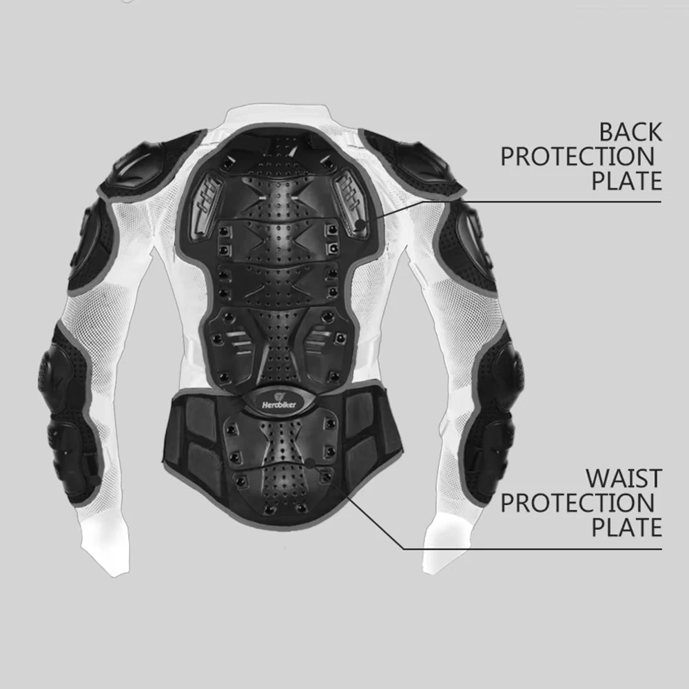 Motorcycle Riding Jackets Men's Full Body Armor Protection Jackets Motocross Enduro Racing Moto Protective Equipment Clothes