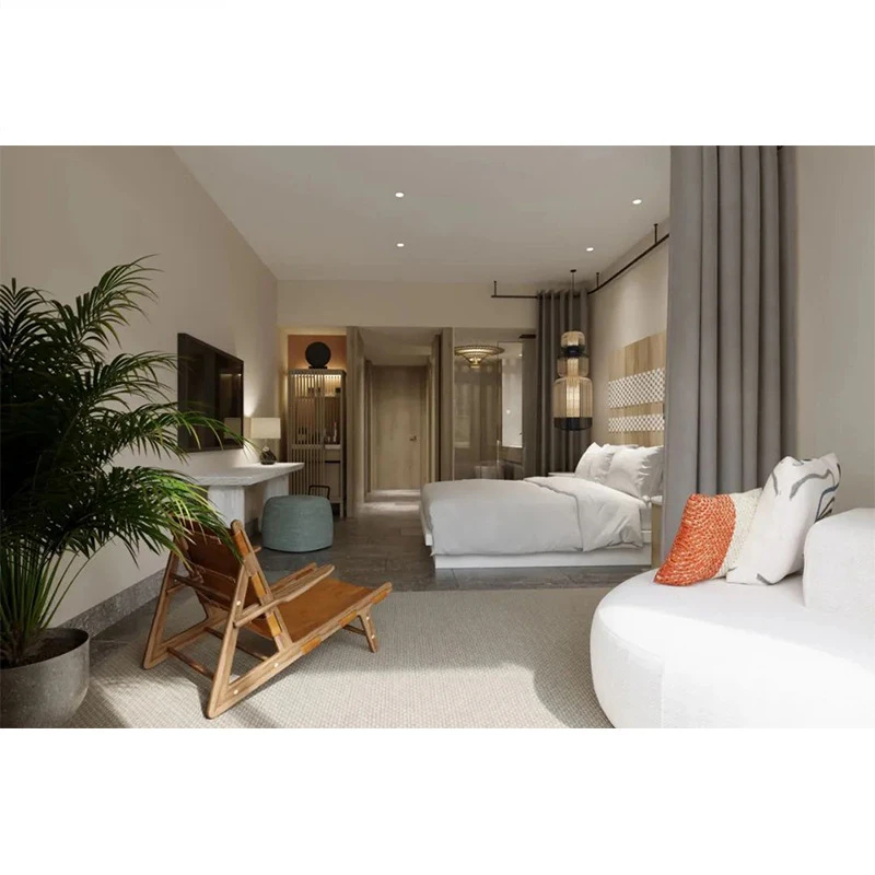 #Five-star Hotel Boutique Suite Furniture, Standard Room Bed, Cabinet, Table, Sofa, Complete Set Of Homestay