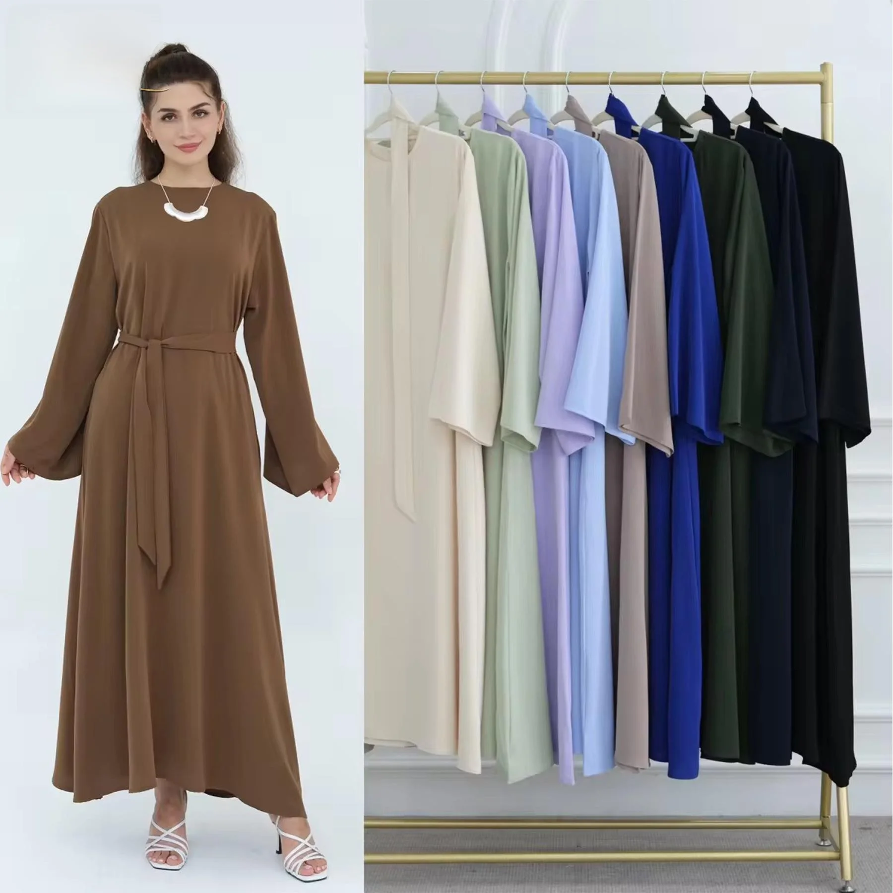 

Многоцветный однотонный мужской комплект Lo Dubai Middle East Dr LR0 Long Sve для осенней носки, китайского производства, модный