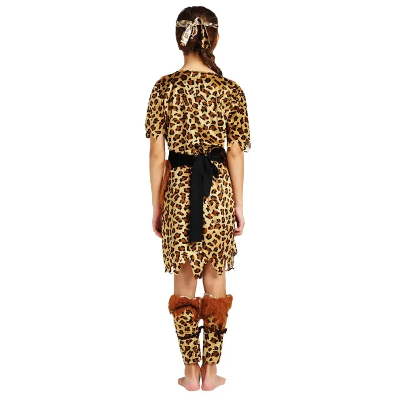 Umorden الاطفال الطفل رجل الكهف امرأة الكهف زي البدائية تأثيري للبنين بنات بوريم أزياء الهالوين NX9739