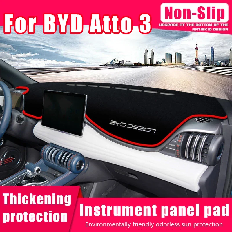 Car Dashboard Covers Avoid Light Pad for BYD Atto 3 Yuan Plus Non-Slip Thermal Insulation and Sun Protection Mat Auto Interior