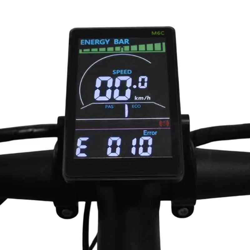 Display lcd abs display lcd m6c 24v 36v 48v 60v e scooter painel lcd tela colorida com usb para mountain bike elétrica