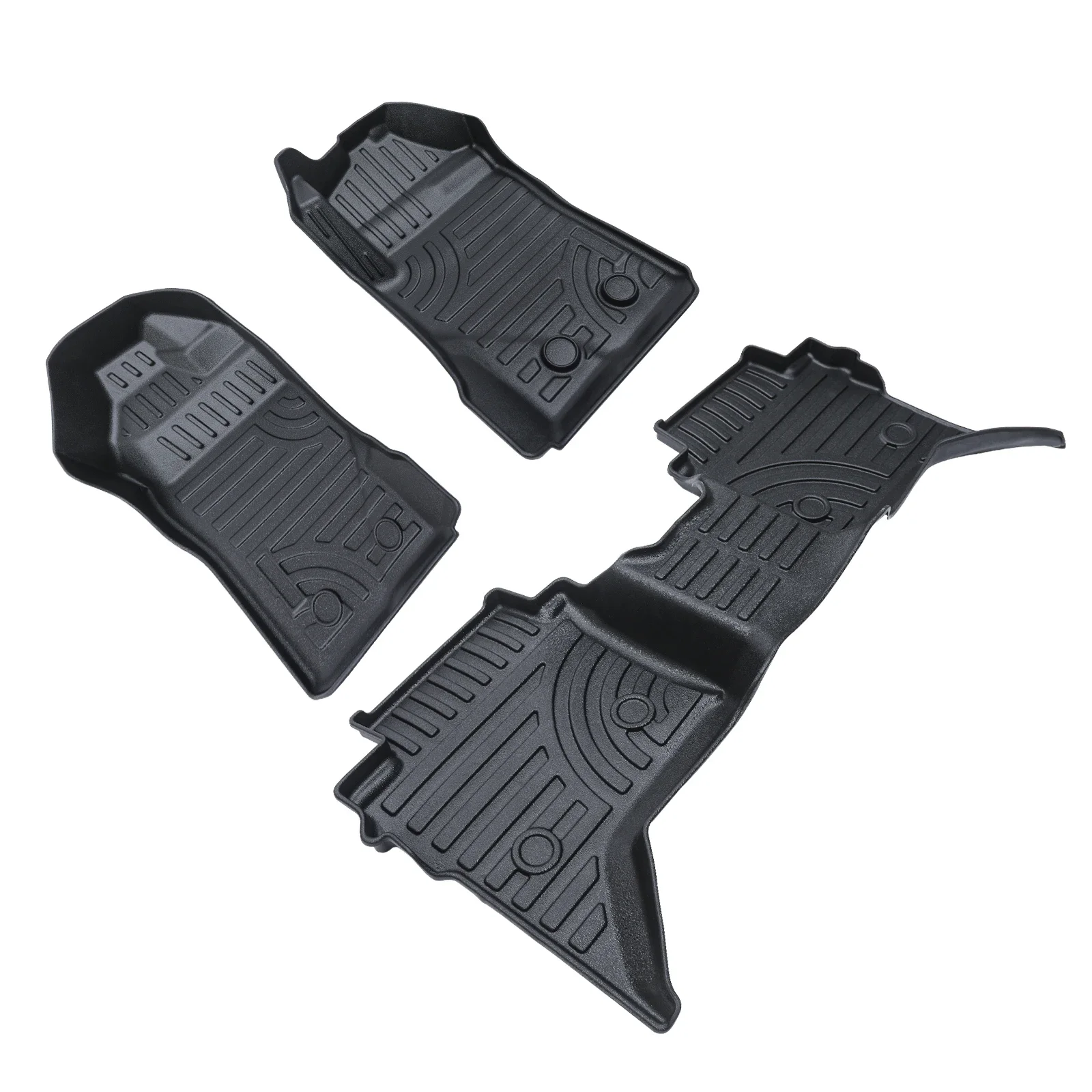 TPE 3D Rubber Floor Mats for Ford Ranger Next Gen 2022 2023 T9 Wlidtrak Raptor Waterproof Non-slip Foot Pad 4X4 Car Accessories