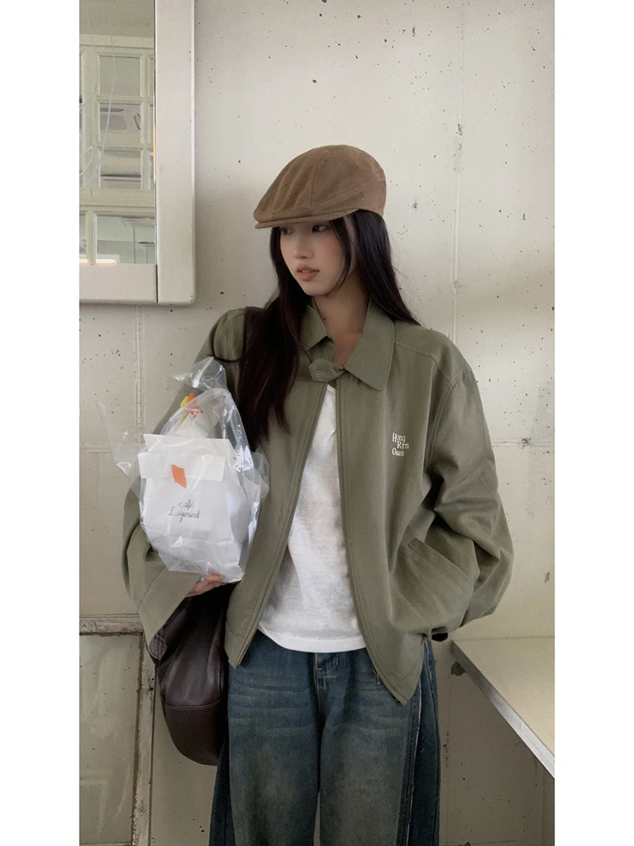 

Red Celebri Jaet Women's Spring 2026 New Sle Chic Top American Casual Jaet Ladies' Premium Feel Faionable Coat