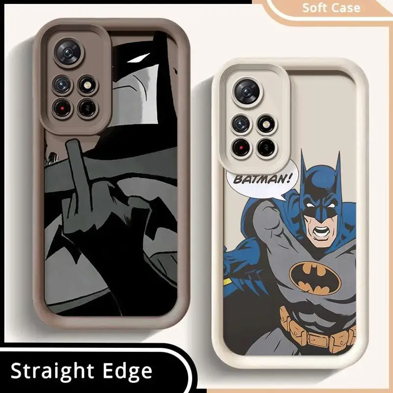 Dark Knight B-Bat-man Phone Case for Redmi Note 12 Pro 9S 12 11 Pro 12S 10 Lite 11S 10 Pro 9 11 Pro Plus Silicone  Soft Cover