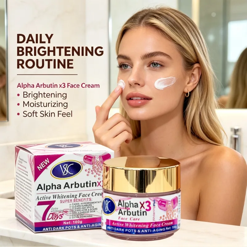 7 Days Arbutin Brightening Face Cream 50g – Visibly Firms Skin, Reduces Fine Lines & Refines Texture for Radiant Complexion