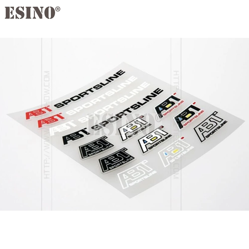 تصفيف السيارة ABT موضوع الزخرفية ملصق حائط من الفينيل مجموعة الإبداعية ملصق مجموعة لأودي ABT A1 A3 A4 A5 A6 A7 TT R8 Q3 Q5 Q7