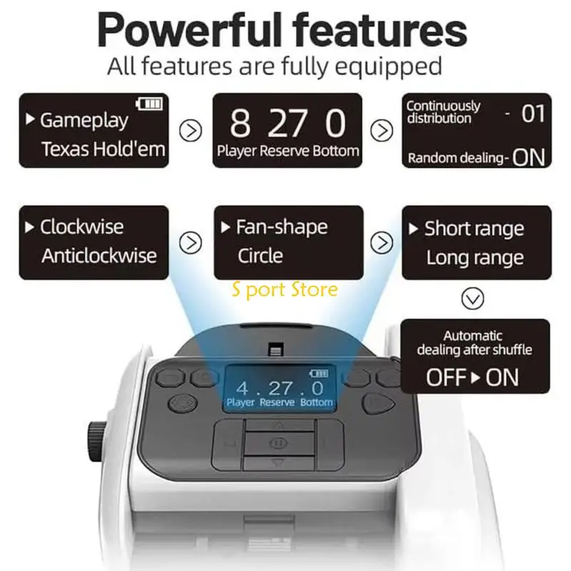 Bộ xáo trộn thẻ có thể sạc lại nâng cao U2JB cho trò chơi được điều khiển từ xa