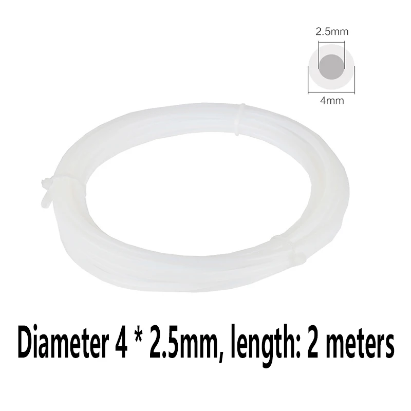 3/5/10 PCS 2M 4M PTFE Tube Teflonto Pipe Bowden Extruder 1.75mm ID 2mm OD4mm Filament Pipe for Ender 3 3D Printer Part
