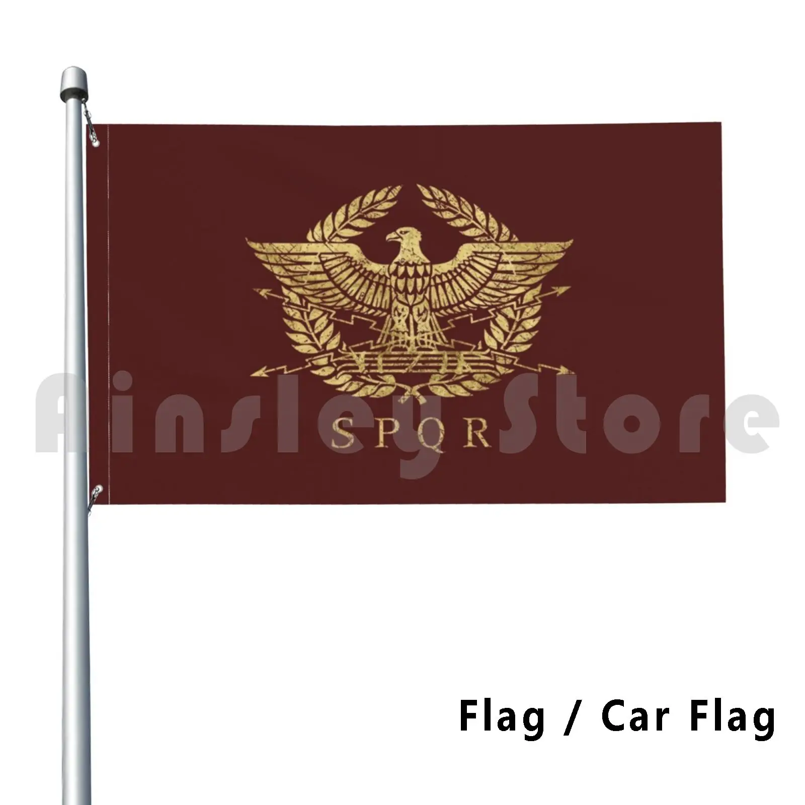 Roman Empire Eagle Emblem-Vintage Gold Flag Car Flag Funny Roman Empire Eagle Military Empire Insignia