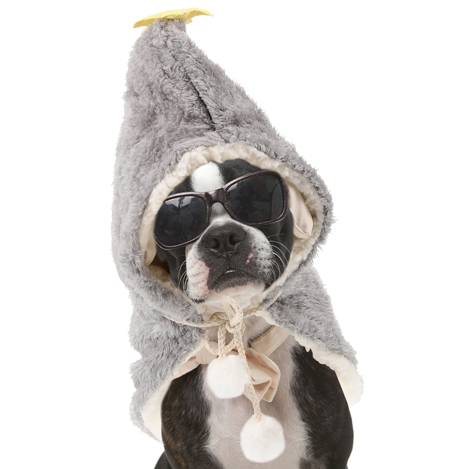 

Dog Pajamas Comfortable Robe Puppy Bathrobe Towel Pet Supplies Gray Medium Size Flannel Material Durable Long Lasting Chic