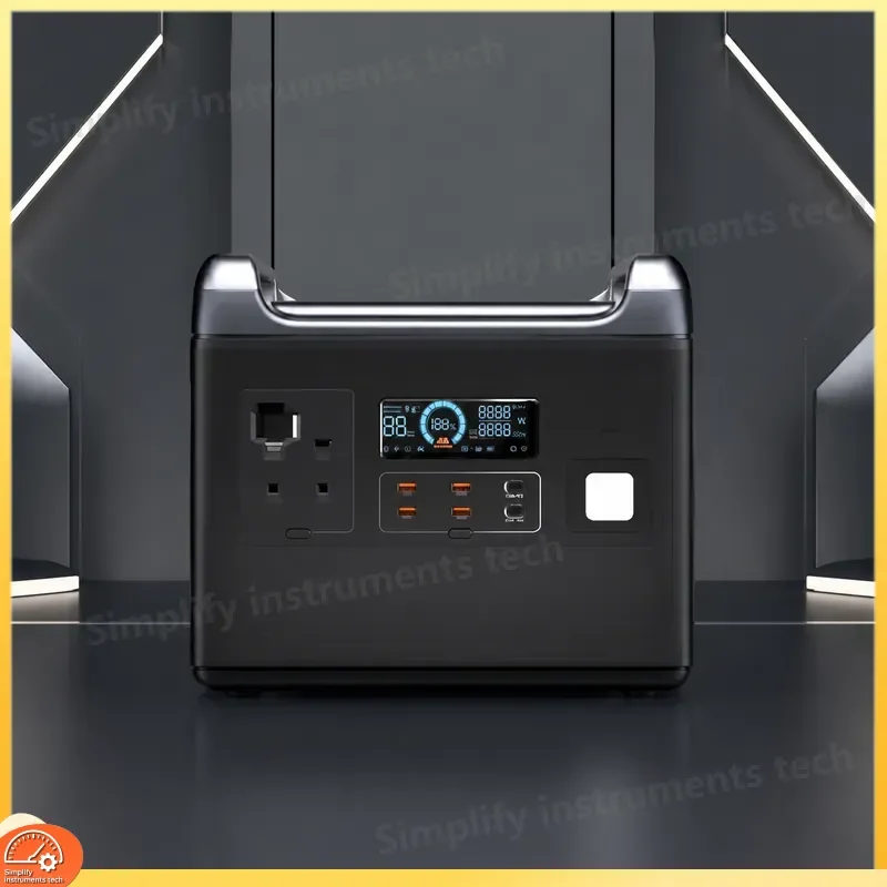 2000W Portable Power Station LiFePO4 Battery Solar Generator 110V 220V AC DC Input Outdoor Camping Emergency Backup Supply