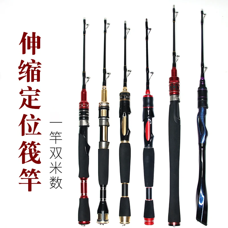 Telescopic Fishing Rod Semi-Titanium Guides Soft Tip Bridge Fishing Rod Compact Design Micro Lead Ready Fishing Pole Durable
