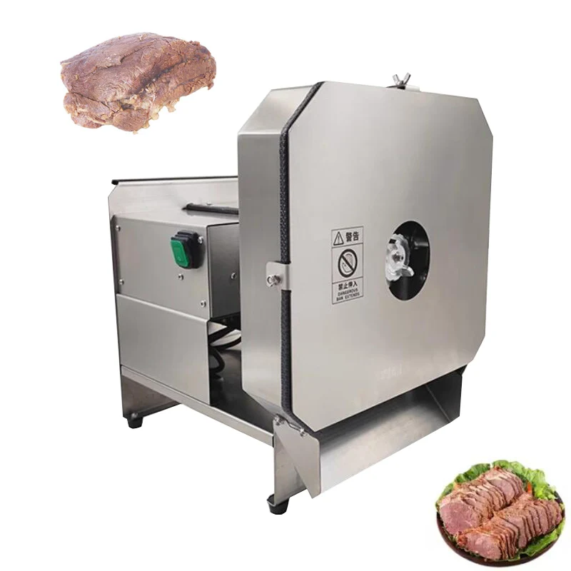 

Automatic Beef Pork Sausage Ham Cooked Meat Cutting Slicing Machine