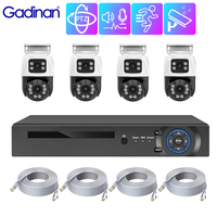 Gadinan H.265 4/8CH POE NVR Kit Outdoor Waterproof IP Camera 6MP Dual Lens PTZ CCTV Home Security System Set Video Surveillance